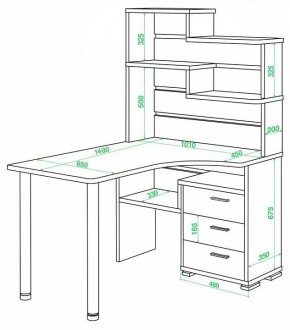 Стол компьютерный Домино СР-132-140 в Можге - mozhga.mebel24.online | фото 2