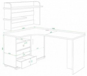 Стол компьютерный Домино СР-145 в Можге - mozhga.mebel24.online | фото 2