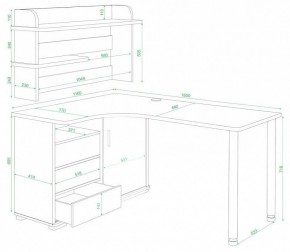 Стол компьютерный Домино СР-145М в Можге - mozhga.mebel24.online | фото 2