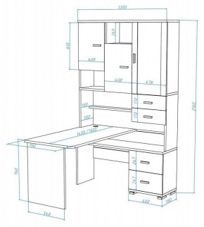 Стол компьютерный Домино СР-620/140 в Можге - mozhga.mebel24.online | фото 2