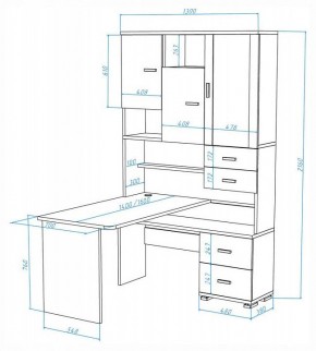 Стол компьютерный Домино СР-620-160 в Можге - mozhga.mebel24.online | фото 2