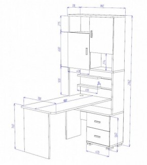 Стол компьютерный Домино СР-720/180 в Можге - mozhga.mebel24.online | фото 2