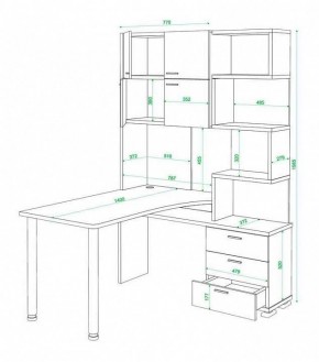 Стол компьютерный Латте СР-500М140 в Можге - mozhga.mebel24.online | фото 3