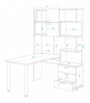 Стол компьютерный Латте СР-500М160 в Можге - mozhga.mebel24.online | фото 3
