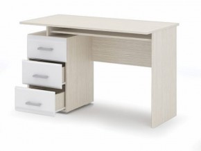 Стол компьютерный Симба Дуб белфорт-Белый глянец в Можге - mozhga.mebel24.online | фото 2