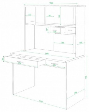 Стол компьютерный СК-60 в Можге - mozhga.mebel24.online | фото 2