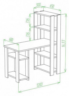 Стол компьютерный Slim СТН-145/120 в Можге - mozhga.mebel24.online | фото 2