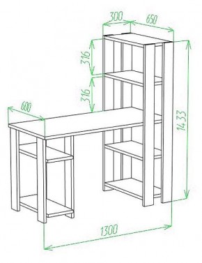 Стол компьютерный Slim СТН-145/130 в Можге - mozhga.mebel24.online | фото 2