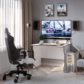 Стол компьютерный ВАРДИГ K2 100x82, белый/черный в Можге - mozhga.mebel24.online | фото 4