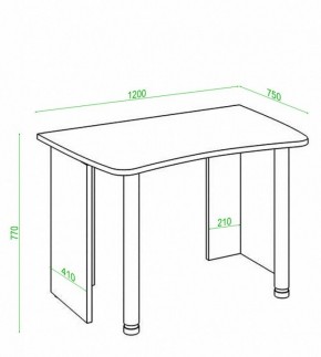 Стол офисный Домино Лайт СКЛ-Софт120 в Можге - mozhga.mebel24.online | фото 3