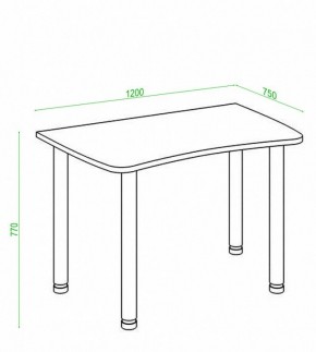 Стол офисный Домино Лайт СКЛ-Софт120МО в Можге - mozhga.mebel24.online | фото 2