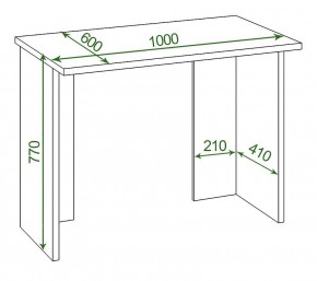 Стол офисный Домино Lite СКЛ-Прям100Р в Можге - mozhga.mebel24.online | фото 2