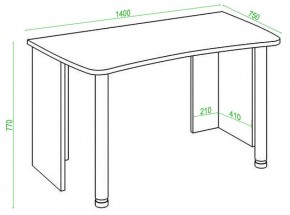 Стол офисный Домино Lite СКЛ-Софт140 в Можге - mozhga.mebel24.online | фото 2