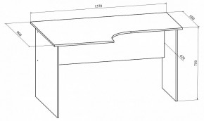 Стол офисный Офис ОФ-10 в Можге - mozhga.mebel24.online | фото 4