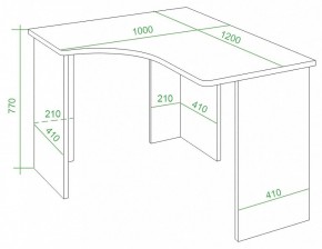 Стол письменный Домино Lite СКЛ-Угл120 в Можге - mozhga.mebel24.online | фото 3