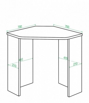 Стол письменный Домино Lite СКЛ-Угл70 в Можге - mozhga.mebel24.online | фото 2