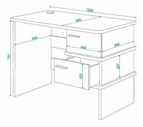 Стол письменный Домино нельсон СД-15С в Можге - mozhga.mebel24.online | фото 3