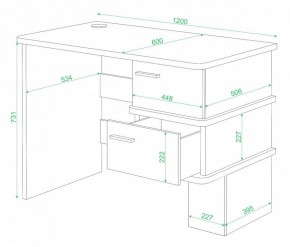 Стол письменный Домино СД-15 в Можге - mozhga.mebel24.online | фото 2