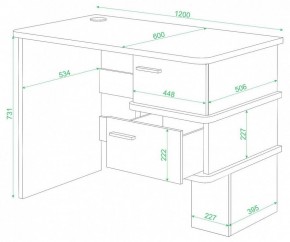 Стол письменный Домино СД-15 С в Можге - mozhga.mebel24.online | фото 2