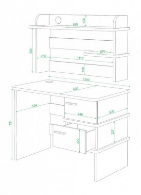 Стол письменный Домино СД-15C в Можге - mozhga.mebel24.online | фото 2