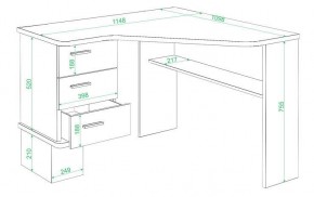 Стол письменный Домино СД-45С в Можге - mozhga.mebel24.online | фото 2