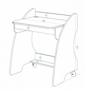 Стол письменный Домино СК-13 в Можге - mozhga.mebel24.online | фото 2