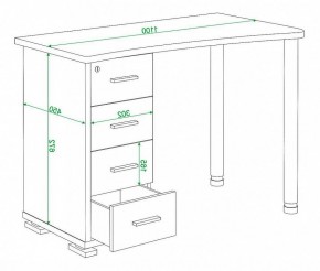 Стол письменный Домино СКМ-50 в Можге - mozhga.mebel24.online | фото 6