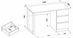 Стол письменный СПм-205 в Можге - mozhga.mebel24.online | фото 4