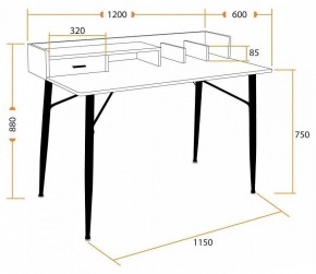 Стол письменный WD-13 в Можге - mozhga.mebel24.online | фото