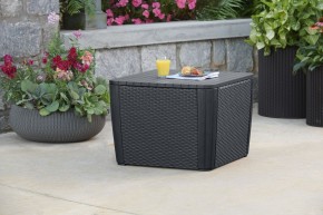 Стол-сундук Лузон Плюс (Luzon Plus Flat Wicker), графит в Можге - mozhga.mebel24.online | фото 1