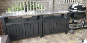 Столик для барбекю 415 Л (Unity Chef 415 L) графит в Можге - mozhga.mebel24.online | фото 1