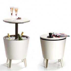 Столик-холодильник COOL BAR крем-шоколад в Можге - mozhga.mebel24.online | фото 1