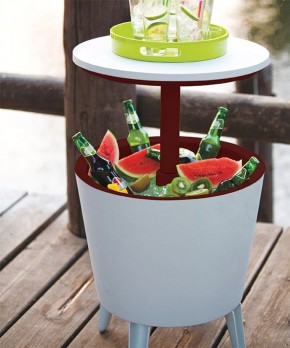 Столик-холодильник COOL BAR крем-шоколад в Можге - mozhga.mebel24.online | фото 2