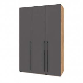СТОУН С32 Шкаф 3-х створчатый (золотой дуб/графит) в Можге - mozhga.mebel24.online | фото 1