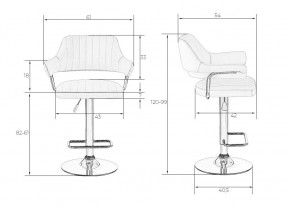 Стул барный DOBRIN CHARLY, чёрный в Можге - mozhga.mebel24.online | фото 6