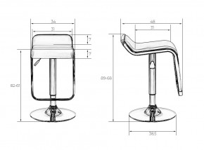 Стул барный DOBRIN CRACK, кремовый в Можге - mozhga.mebel24.online | фото 6