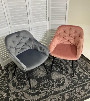 Стул BREEZE BLUVEL-14 GREY, велюр / черный каркас М-City в Можге - mozhga.mebel24.online | фото 3