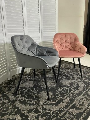 Стул BREEZE BLUVEL-14 GREY, велюр / черный каркас М-City в Можге - mozhga.mebel24.online | фото 4
