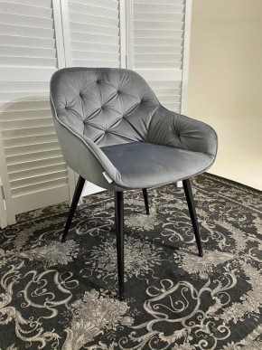 Стул BREEZE BLUVEL-14 GREY, велюр / черный каркас М-City в Можге - mozhga.mebel24.online | фото 6