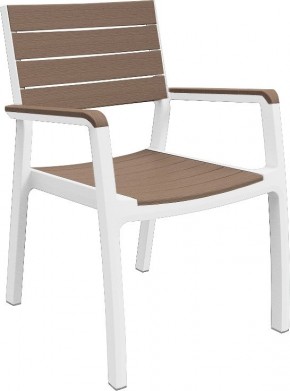 Стул c подлокотниками Гармония (Harmony armchair) белый-капучино в Можге - mozhga.mebel24.online | фото 2