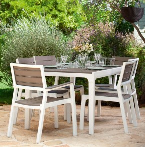 Стул c подлокотниками Гармония (Harmony armchair) белый-капучино в Можге - mozhga.mebel24.online | фото 3