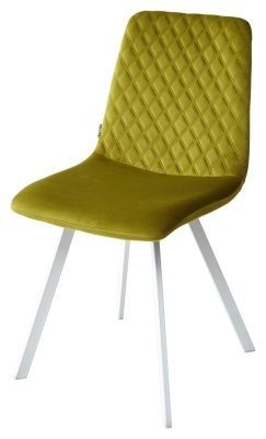 Стул DAIQUIRI BLUVEL-75 OLIVA / белый каркас, велюр М-City в Можге - mozhga.mebel24.online | фото 1