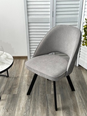 Стул DUNA 360 град. поворот. B22 Серый, велюр / черный каркас, М-City в Можге - mozhga.mebel24.online | фото 8