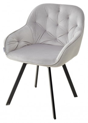Стул GALE 360 град. поворот. BLUVEL-03 LIGHT GREY, велюр/ черный каркас, М-City в Можге - mozhga.mebel24.online | фото 1
