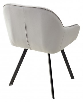 Стул GALE 360 град. поворот. BLUVEL-03 LIGHT GREY, велюр/ черный каркас, М-City в Можге - mozhga.mebel24.online | фото 4