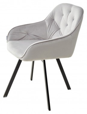 Стул GALE 360 град. поворот. BLUVEL-03 LIGHT GREY, велюр/ черный каркас, М-City в Можге - mozhga.mebel24.online | фото 5