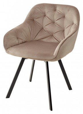 Стул GALE 360 град. поворот. BLUVEL-40 BEIGE, велюр/ черный каркас, М-City в Можге - mozhga.mebel24.online | фото 1