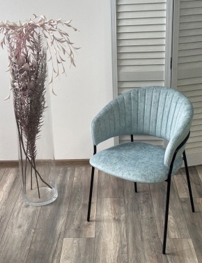 Стул ГЕММА, цвет RAIN 7 breeze, велюр / черный каркас М-City в Можге - mozhga.mebel24.online | фото 4