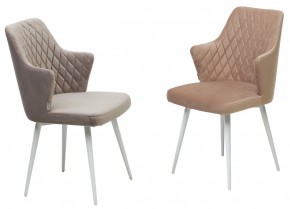 Стул HERMAN 360 град. БЕЖЕВЫЙ #5, велюр / белый каркас М-City в Можге - mozhga.mebel24.online | фото 6