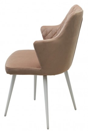 Стул HERMAN 360 град. БЕЖЕВЫЙ #5, велюр / белый каркас М-City в Можге - mozhga.mebel24.online | фото 8
